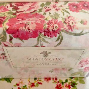 RACHEL ASHWELL SHABBY CHIC Queen Floral Polyester Cool 4 PillowCASES 6 Piece Set